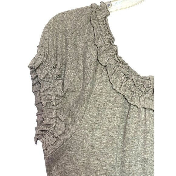 Chelsea & Theodore 100% Pima Cotton Mist Grey Heather Top Women's Size Large NWT - Picture 2 of 8